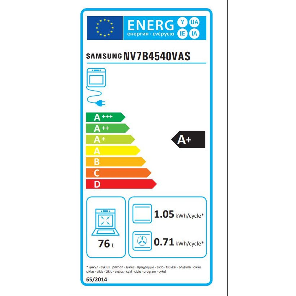 Samsung Oven NV7B4540VAS Dual Cook Flex™