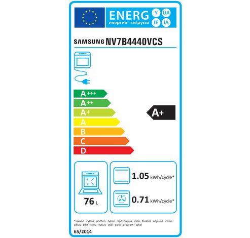 NV7B4440VCS Dual Cook™   Samsung