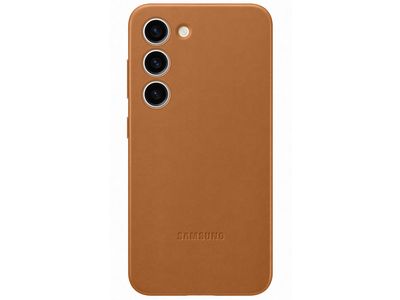 Galaxy S23+ Leather Case Camel