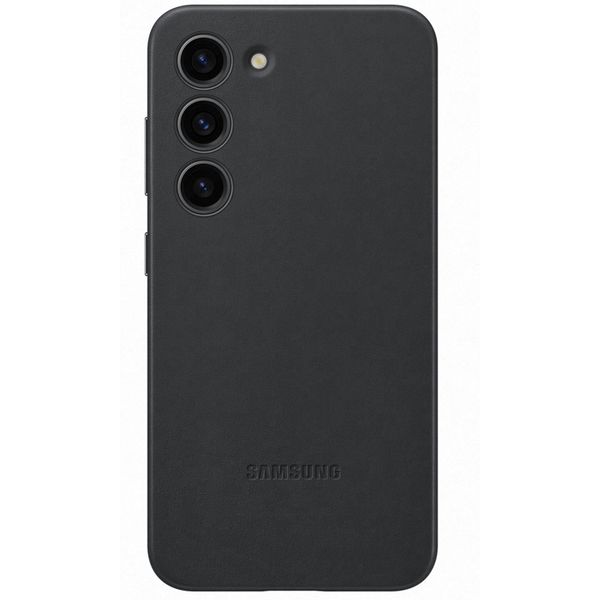 Samsung Galaxy S23 Leather Case Black