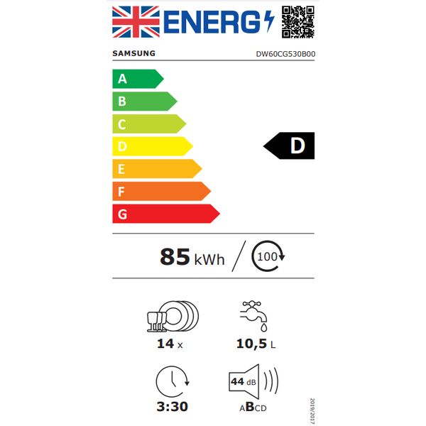 Samsung Inbouw Vaatwasser met Auto Open 60cm DW60CG530B00ET