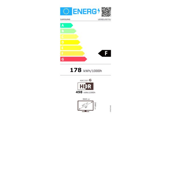 Crystal UHD 4K Smart TV 98inch DU9070 (2024) Samsung