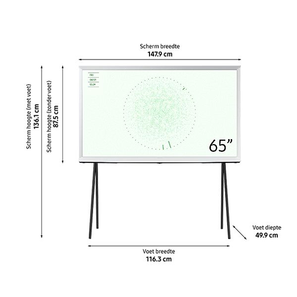 Samsung The Serif QLED 4K (2024) 65inch Cloud White