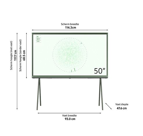 The Serif QLED 4K (2024) 43inch Ivy Green  Samsung