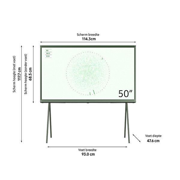 Samsung The Serif QLED 4K (2024) 43inch Ivy Green