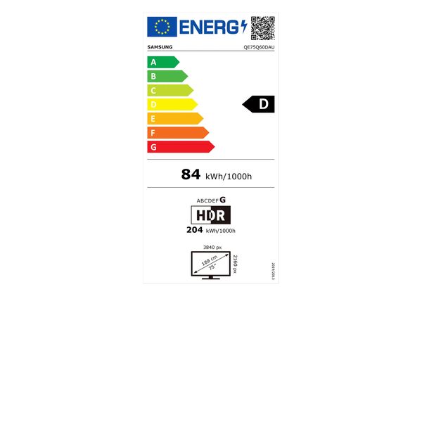 75inch QLED 4K Smart TV Q60D (2024) Samsung
