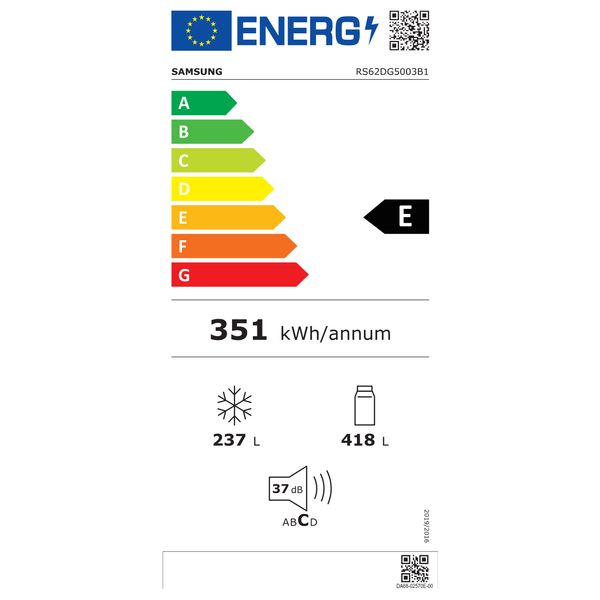 Samsung 655L Amerikaanse Koelkast RS62DG5003B1EF Wifi