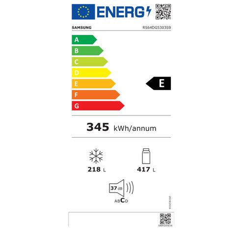 635L Amerikaanse Koelkast RS64DG5303S9EF AI Energy Mode  Samsung