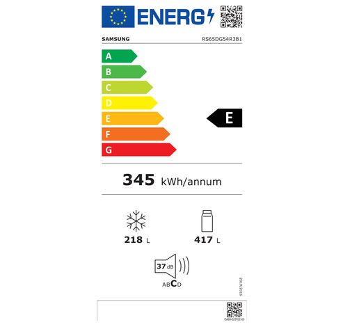 635L Amerikaanse Koelkast RS65DG54R3B1 Wifi  Samsung