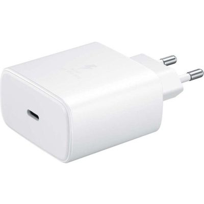 45W Power Adapter Fast Charge USB-C oplader Wit    Samsung