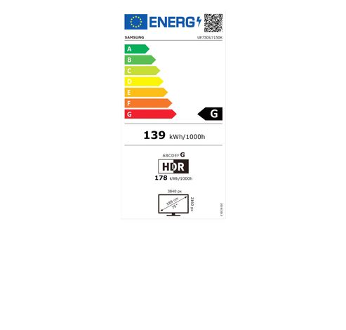 75inchh Crystal UHD Smart TV DU7150 (2024)  Samsung