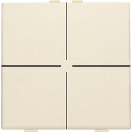 Bouton-poussoir quadruple pour Niko Home Control, cream 