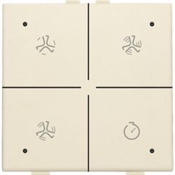 Niko Commande de ventilation avec LED pour Niko Home Control, cream 