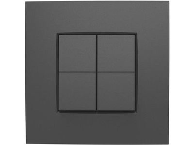 Dimschakelaar voor het Hue systeem Niko Intense anthracite