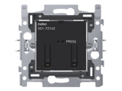 Geconnecteerde tweevoudige schakelaar, 2 x 10 A (totaal max. 16 A), 60 x 71 mm, klauwbevestiging