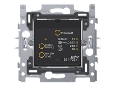 Geconnecteerde dimmer, 3 – 200 W, 2-draads, 60 x 71 mm, klauwbevestiging