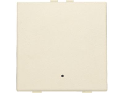 Enkelvoudige drukknop met led voor Niko Home Control, cream