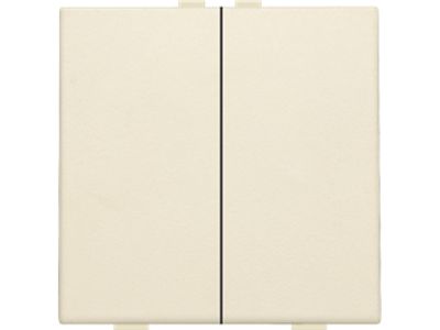 Tweevoudige drukknop voor Niko Home Control, cream