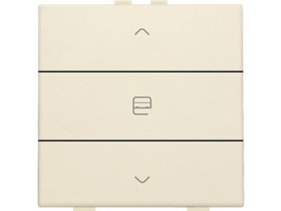 Enkelvoudige motorbediening voor Niko Home Control, cream