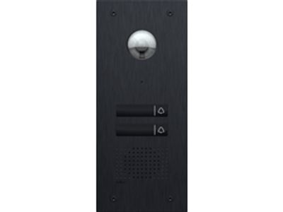 Videobuitenpost voor Niko Home Control, met 2 verlichte aanraaktoetsen