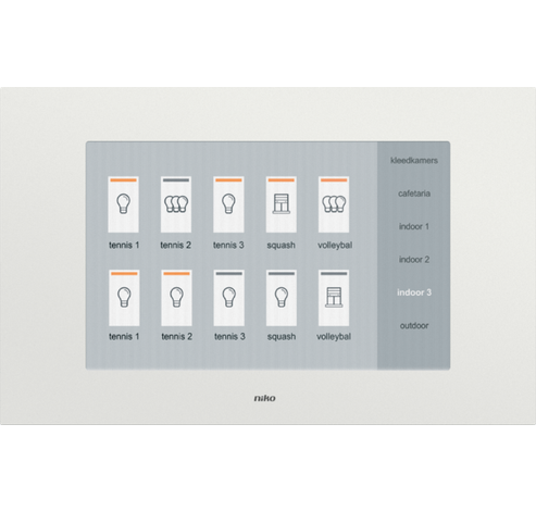 Domotique - écran tactile pour la commande du système domotique  Niko