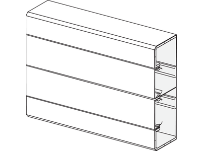 Installatiekanaal 160x50mm incl. deksel, lengte 2m