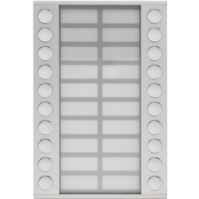 Module d'extension avec 20 sonnettes en deux rangées pour poste extérieur en saillie 20 mm  Niko