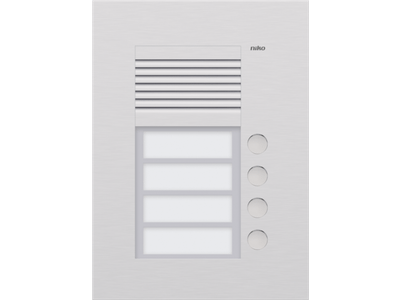 Inbouwbuitenpost met 4 bellen