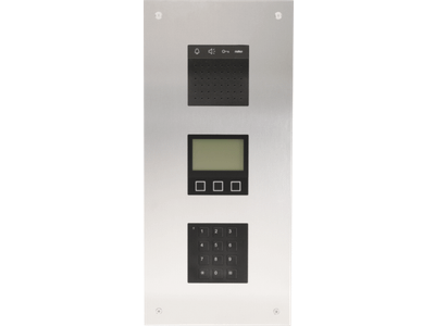 Modulaire audiobuitenpost voor inbouw met 3 modules: audio, display en codeslot