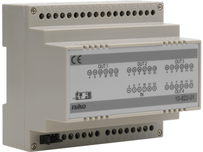 Niko Toegangscontrole - modulaire splitter voor het opsplitsen van het videosignaal over 4 leidingen