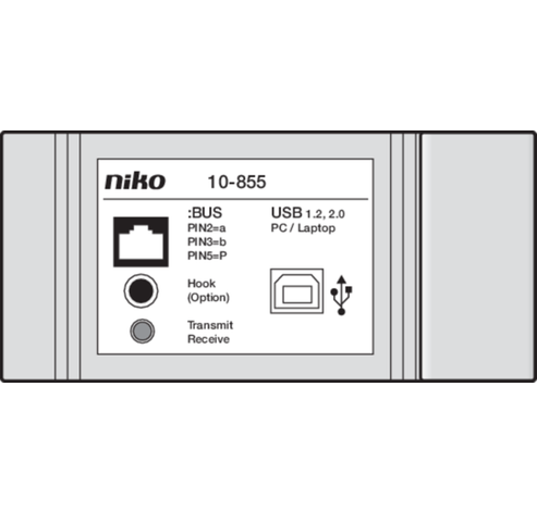 Niko Toegangscontrole - PC-interface voor programmering en configuratie.  Niko