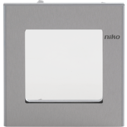 Niko Niko Contrôle d'accès - plaque de recouvrement pour module caméra à encastrer, aluminium 