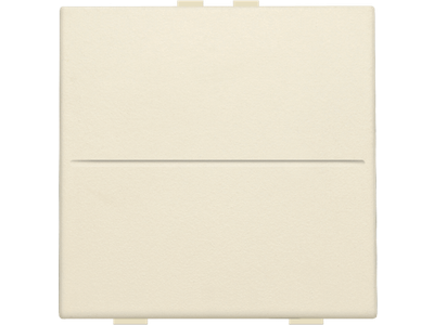 Enkelvoudige toets voor draadloze schakelaar of drukknop met twee toetsen, cream