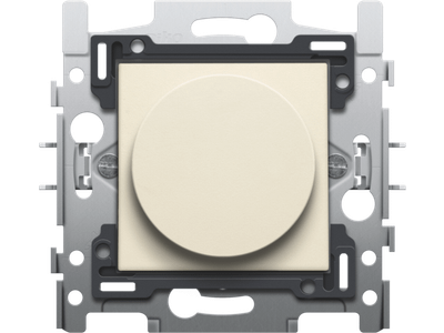 Afwerkingsset voor draaiknopdimmer of snelheidsregelaar, incl. draaiknop, cream