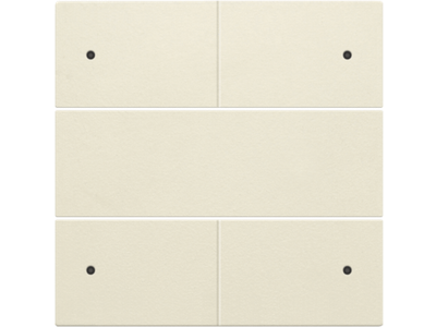 Afwerkingsset voor 4-voudige potentiaalvrije drukknop 24 V met leds, cream