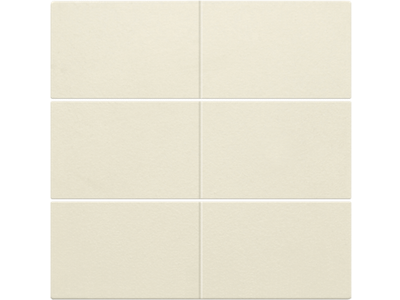 Afwerkingsset voor 6-voudige potentiaalvrije drukknop 24 V, cream