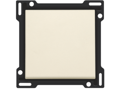 Afwerkingsset voor enkelvoudige schakelaar of drukknop, cream