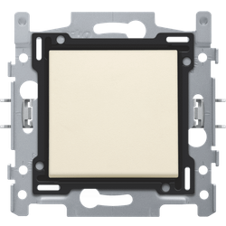 Niko Wisselschakelaar 16A, sokkel, schroefklemmen en afwerkingsset cream 