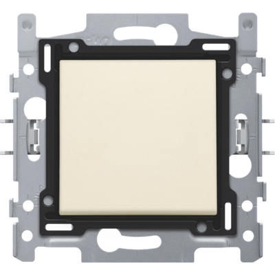 Interrupteur transversal, base, bornes enfichables et kit de finition, crème  Niko