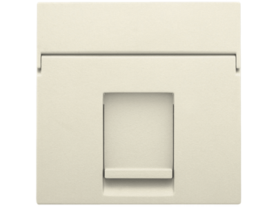 Centraalplaat data 1x RJ, cream