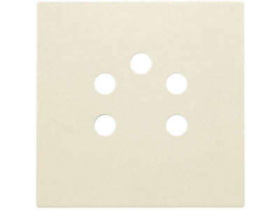 Afwerkingsset voor 5-polige telefooncontactdoos, cream
