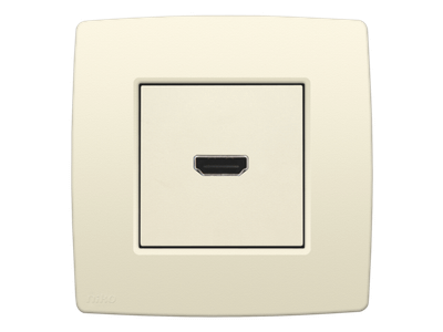 Afwerkingsset met HDMI-naar-HDMI-aansluiting, cream