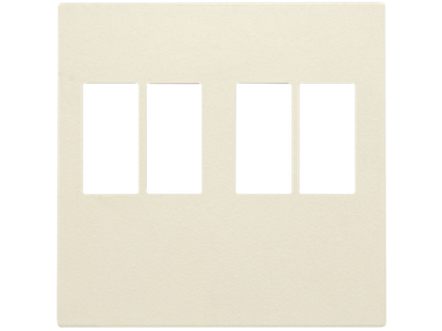 Afwerkingsset voor tweevoudige luidsprekeraansluiting, cream