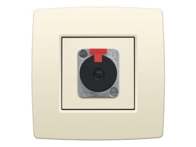 Afwerkingsset voor XLR- of JACK-aansluiting, cream