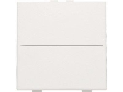 Enkelvoudige toets voor draadloze schakelaar of drukknop met twee toetsen, white