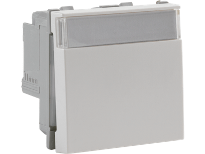 Schakelaar tweepolig met naamplaatje - 45x45