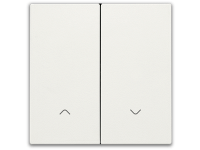 Afwerkingsset voor dubbele elektronische rolluikschakelaar, white