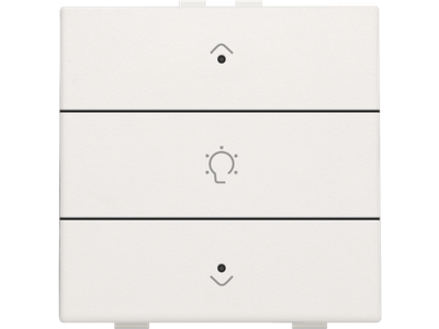 Enkelvoudige dimbediening voor Niko Home Control met leds, white
