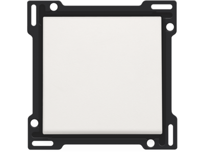 Afwerkingsset voor enkelvoudige schakelaar of drukknop, white