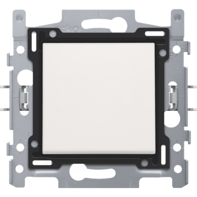 Interrupteur transversal, base, bornes enfichables et kit de finition, blan  Niko